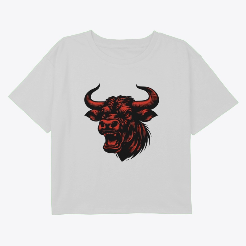 Powerful Cow Head Art