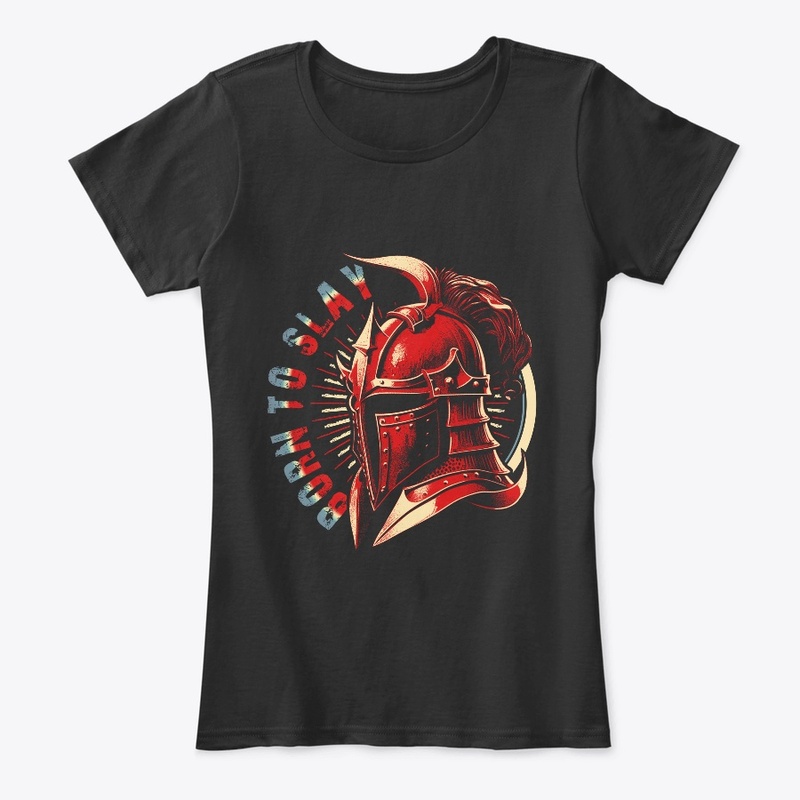 Born To Slay : Medieval Helmet Tshirt