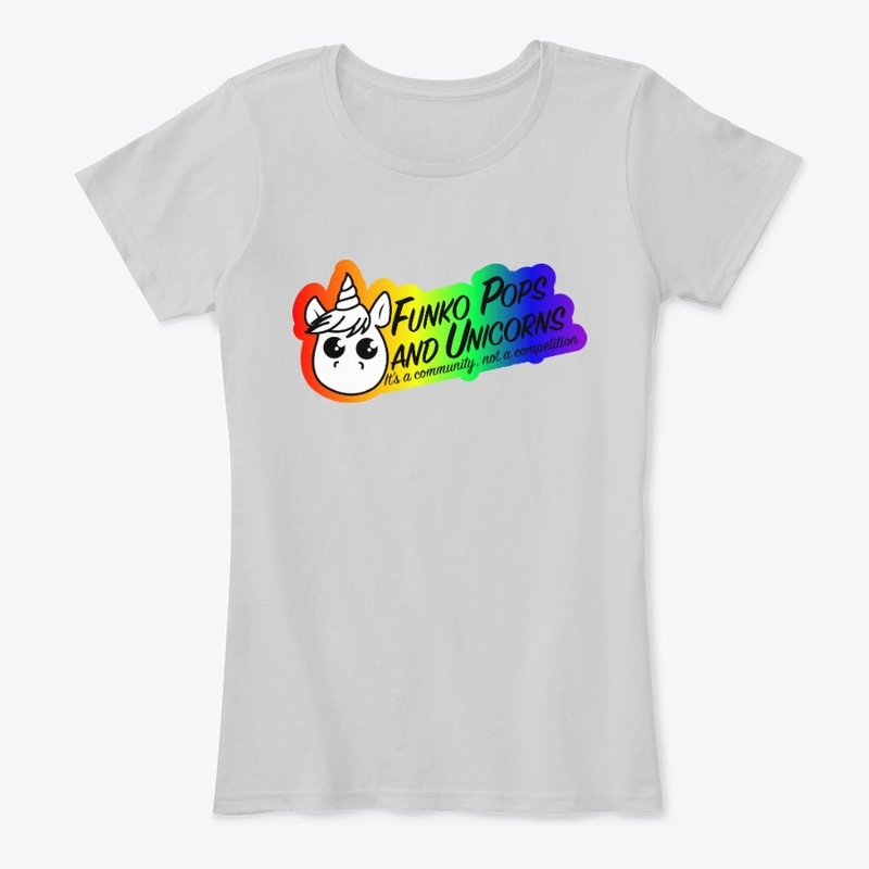 Funko Pops and Unicorns Logo - Pride
