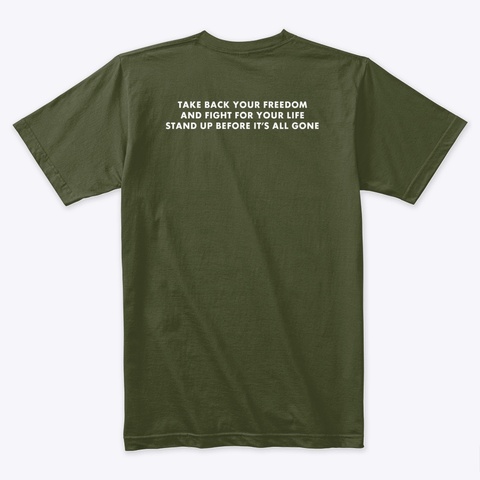 Silent War Tee Military Green T-Shirt Back