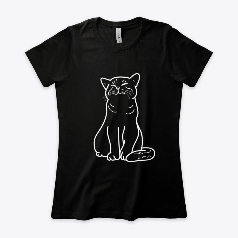Standing Cat T Shirts For Women Funny
