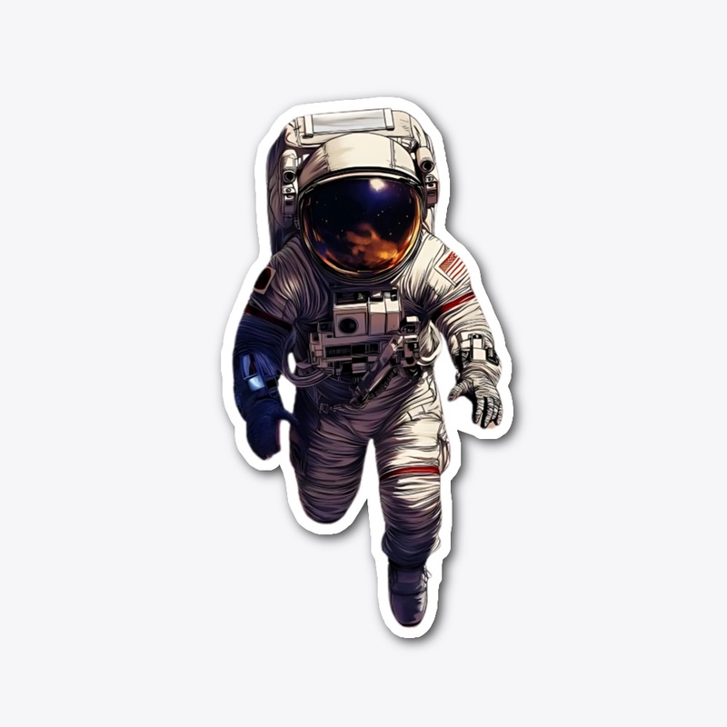 Cosmic Voyager – Astronaut Floating 