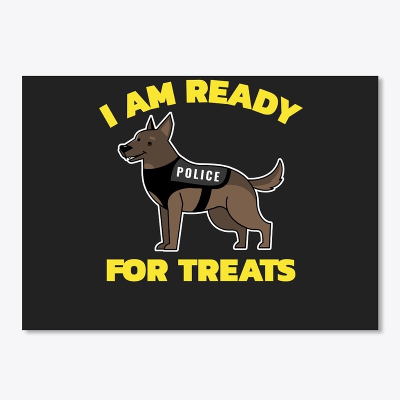 I Am Ready For Treats Police Dog K-9 Gif