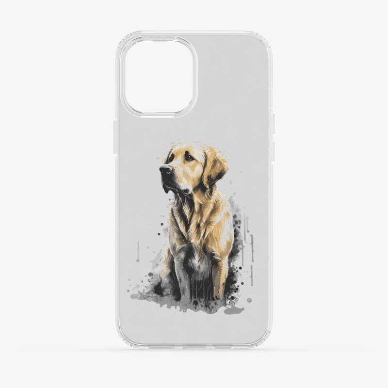dog golden stily splash