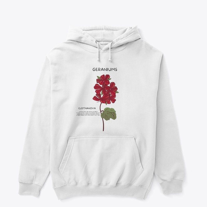  "Geraniums Rose Tee"