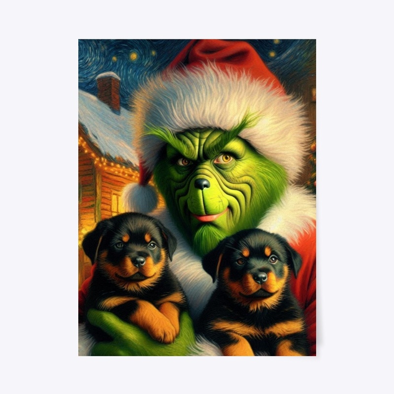 Rottweiler Puppies Christmas Eve