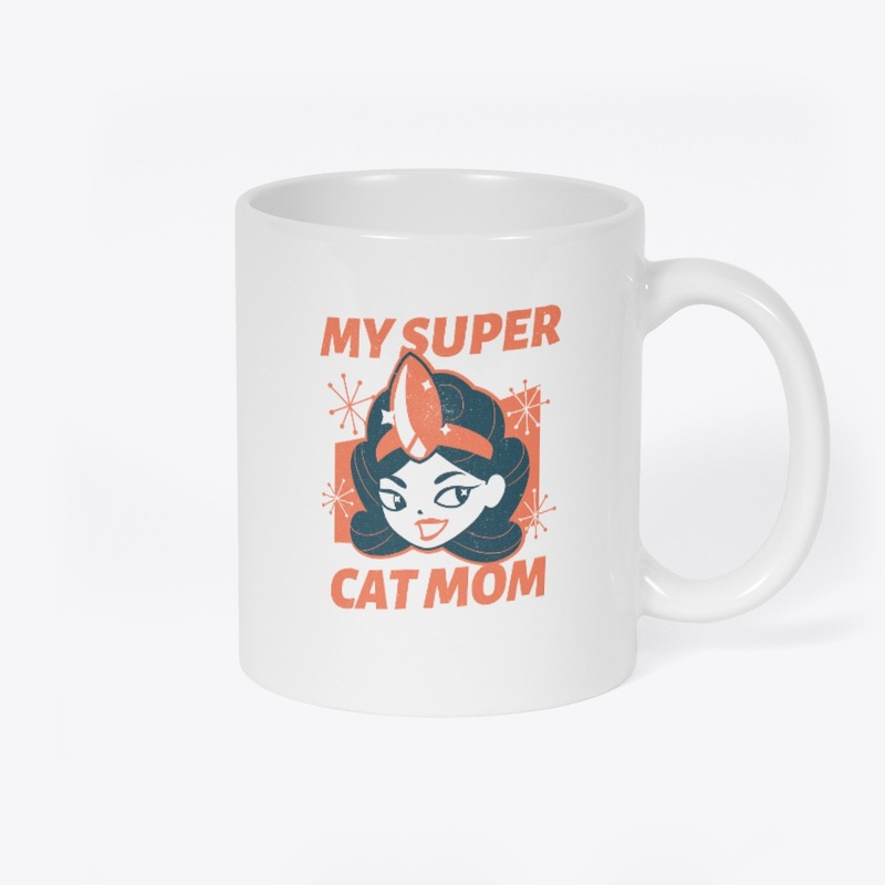 Super Cat Mom Mug