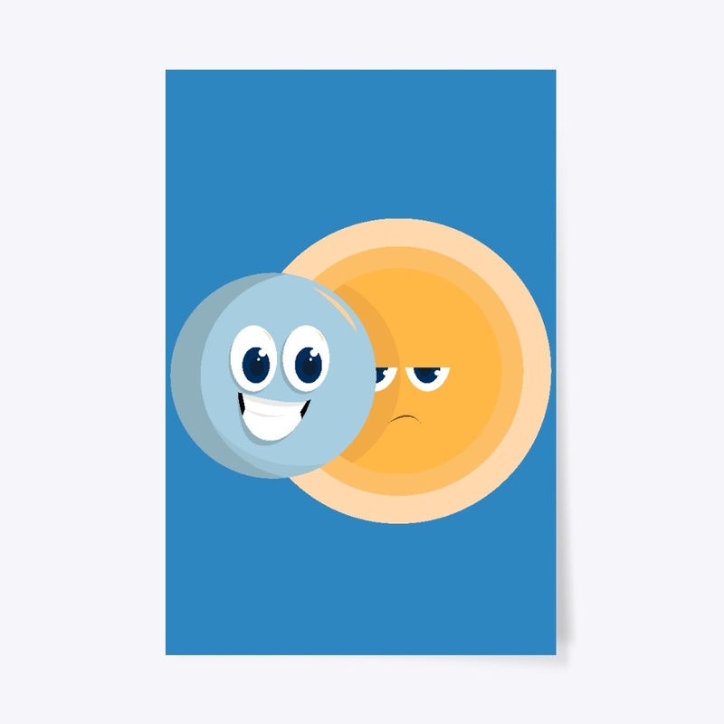 Sun and Moon -Solar eclipse