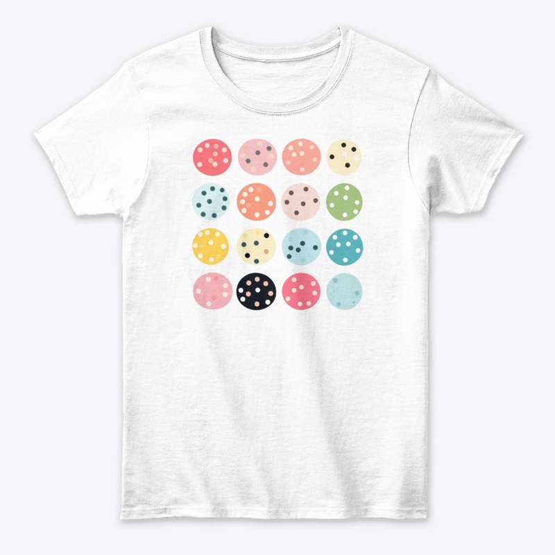 Random colored circles pattern
