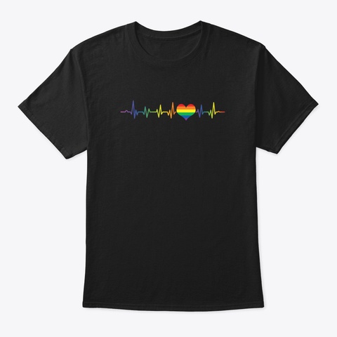 Lgbtq Pride Lesbian Gay Bisexual Transge Black T-Shirt Front