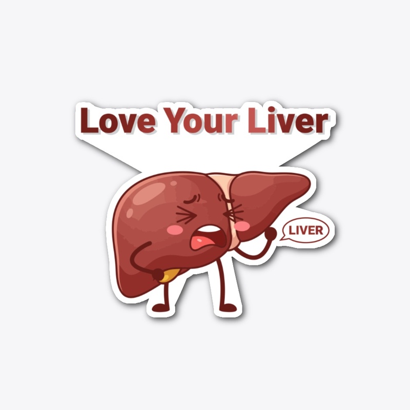 Love Your Liver Cute Organ Design