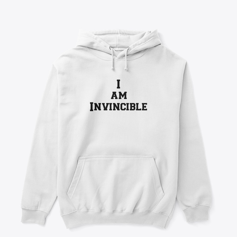 White Tshirts I am Invincible