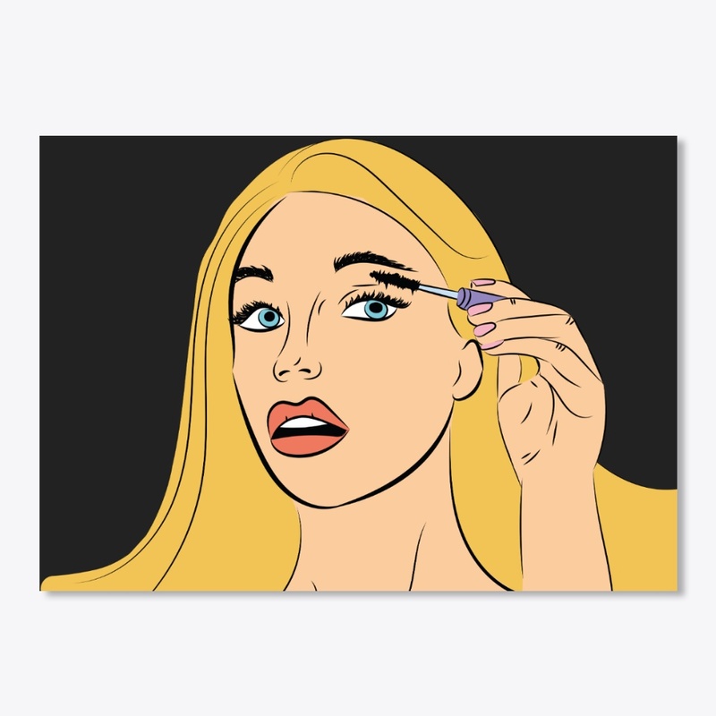 Blond  hair girl comic
