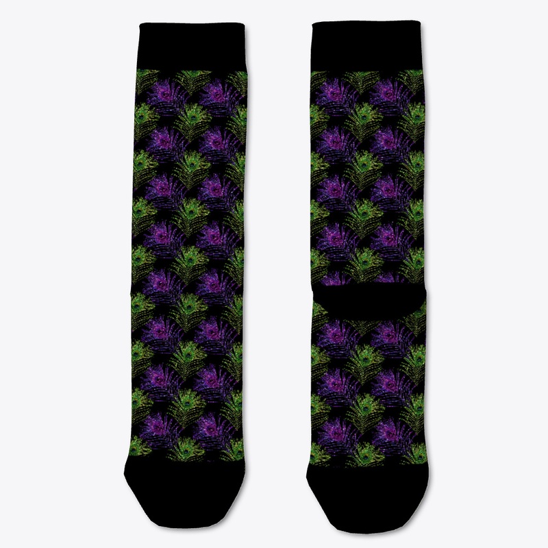 Mardi Gras Peacock Feather Dress