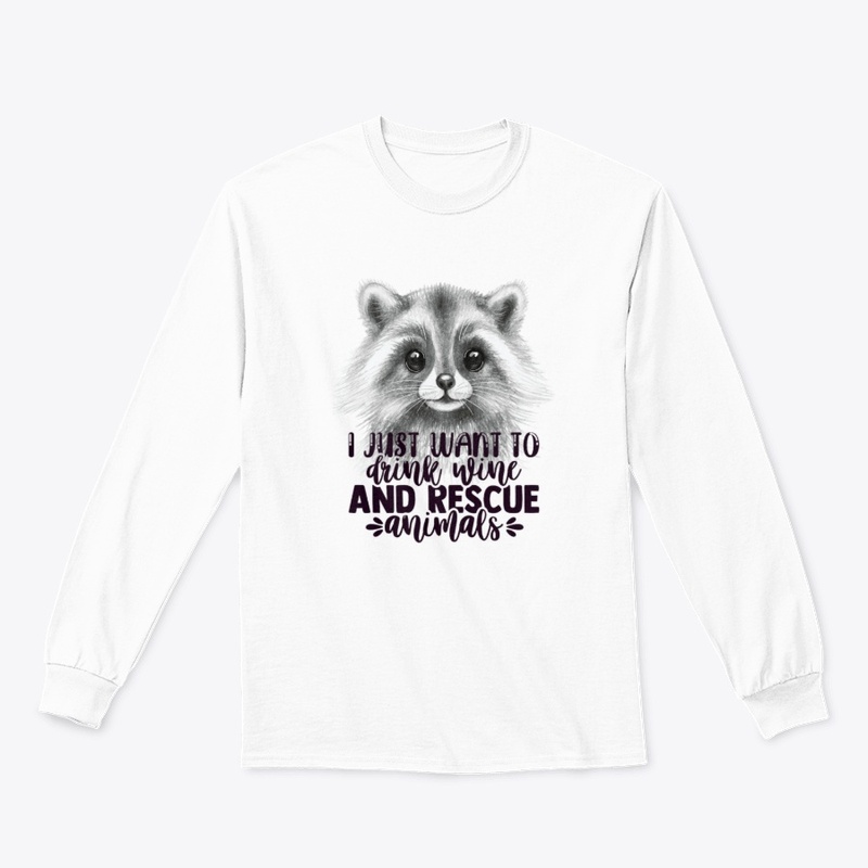 Drink Wine Raccoon