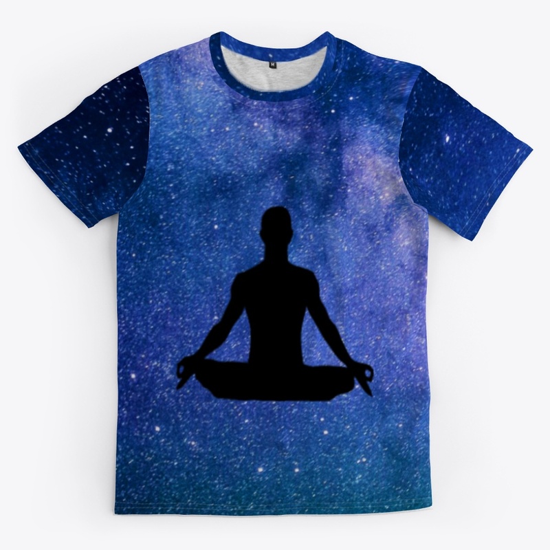 Yoga tee-Sukhasana Silhouette