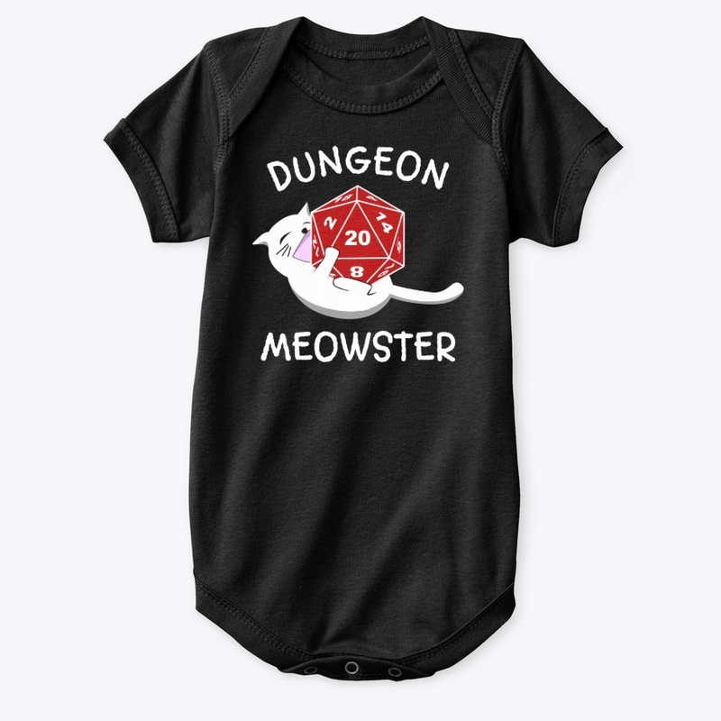 Dungeon Meowster Cat D20 RPG Gamer