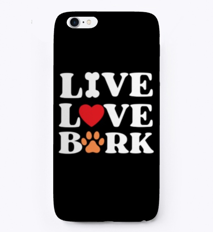 Live Love Bark Dog Lovers Dark Shirts