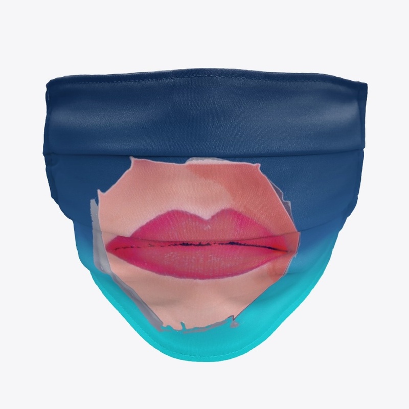 Lips through mask