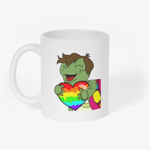 Turtle Pride Mug White T-Shirt Front