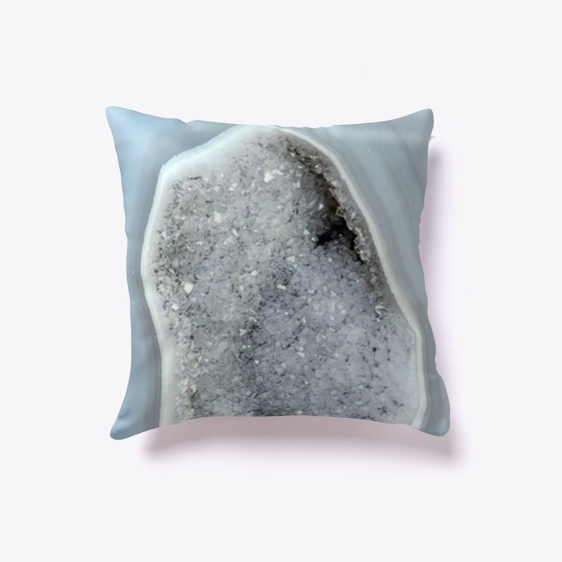 BOTSWANA AGATE WITH DRUZY CRYSTAL