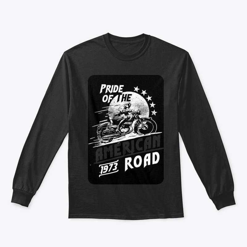 Proud American motorcycle road