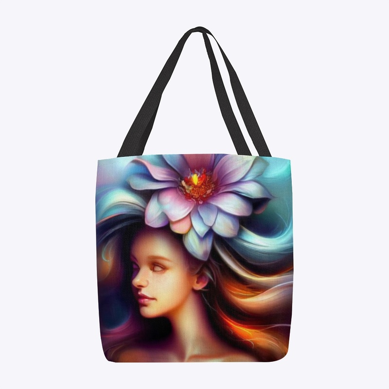 Blooming Beauty-flower  Crown Tote bag 