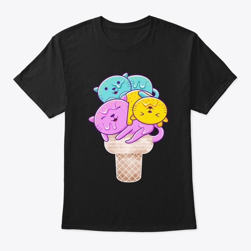 Cute Funny Cats Ice Cream Cone