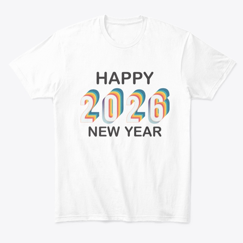 Happy 2026 new year design