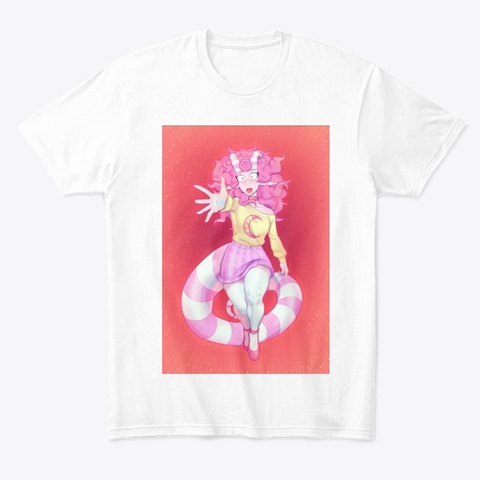 Official Devi Devi Academy Merch White T-Shirt Front