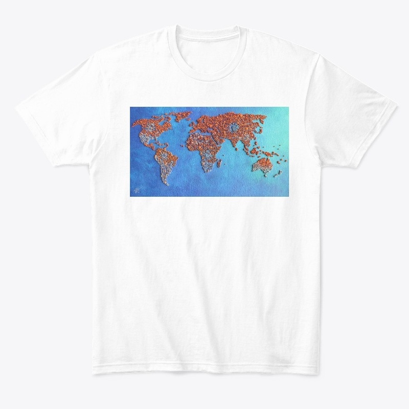 World  Map in Paper quilling design