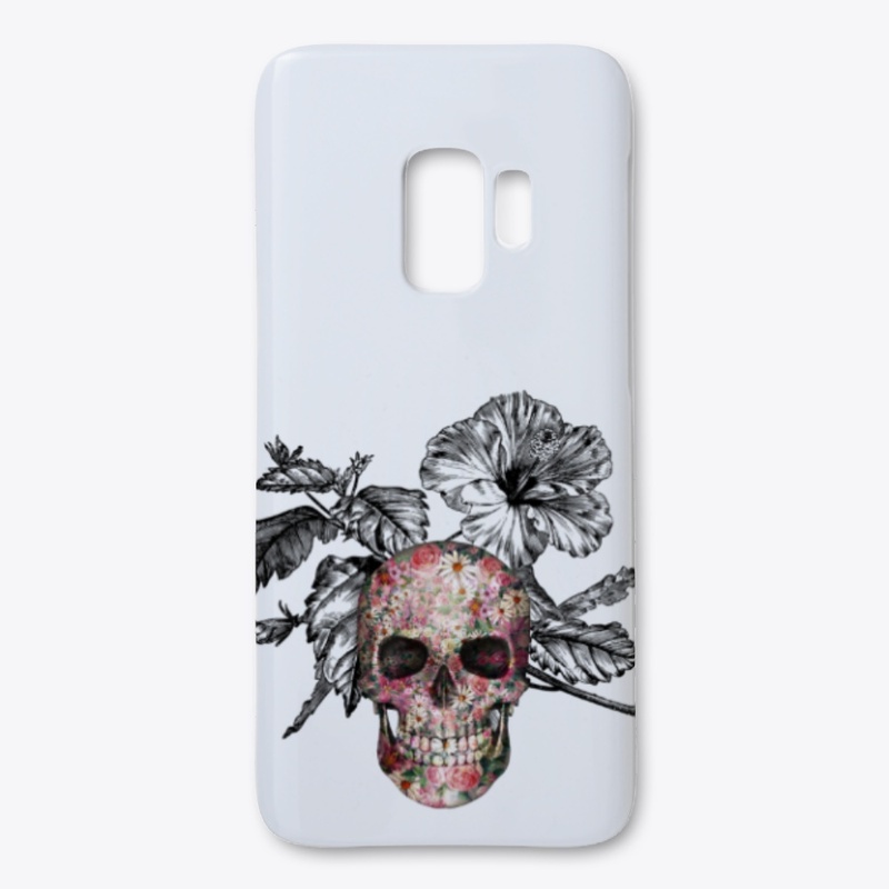 floral skull