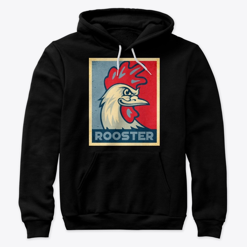 Cool Rooster Propaganda Poster Style