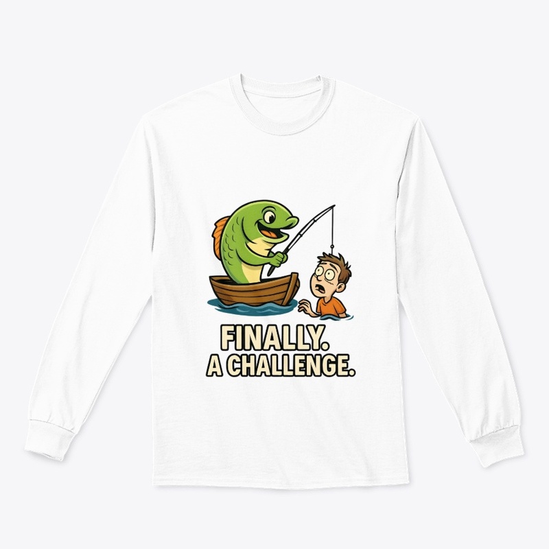 Fish Challenge Humor Tee