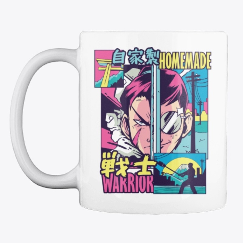 Anime Vaporwave Homemade Warrior