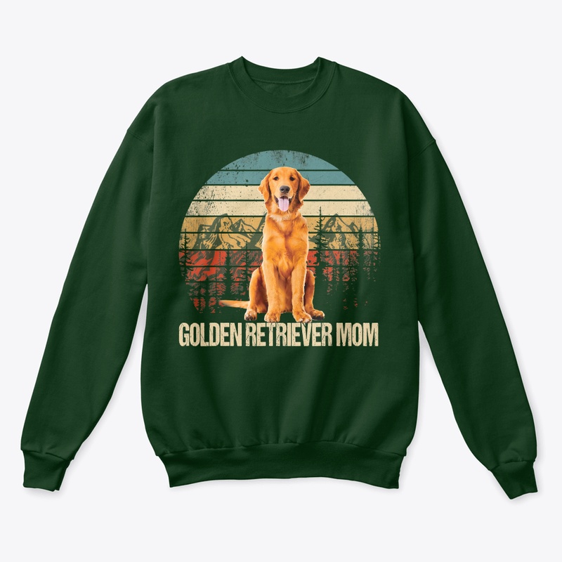 Vintage Golden Retriever Mom Funny Dog