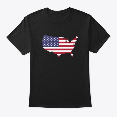 Happy Independence Day Black T-Shirt Front