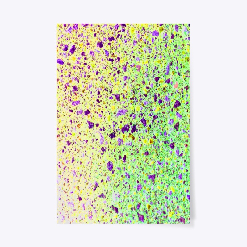 yellow green purple splotchy