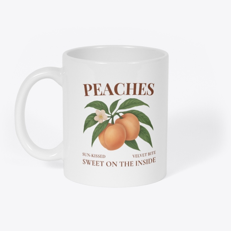 Vintage Peach | Botanical Fruit Art