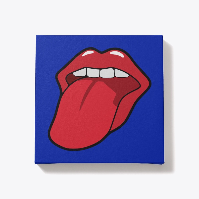 lips with tongue out