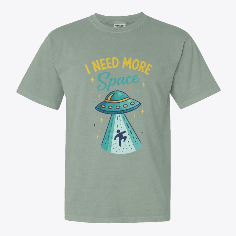 "I Need More Space" UFO Graphic Tee