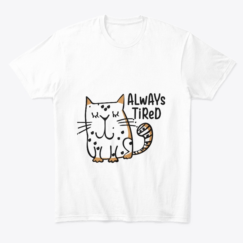 Always tired and sleepy cat