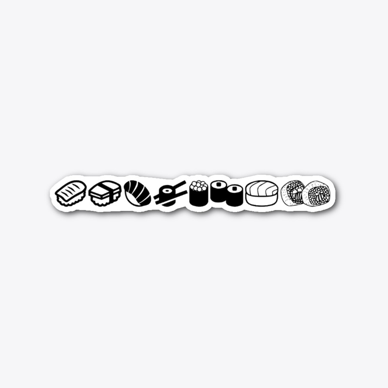 Sushi Die Cut Sticker