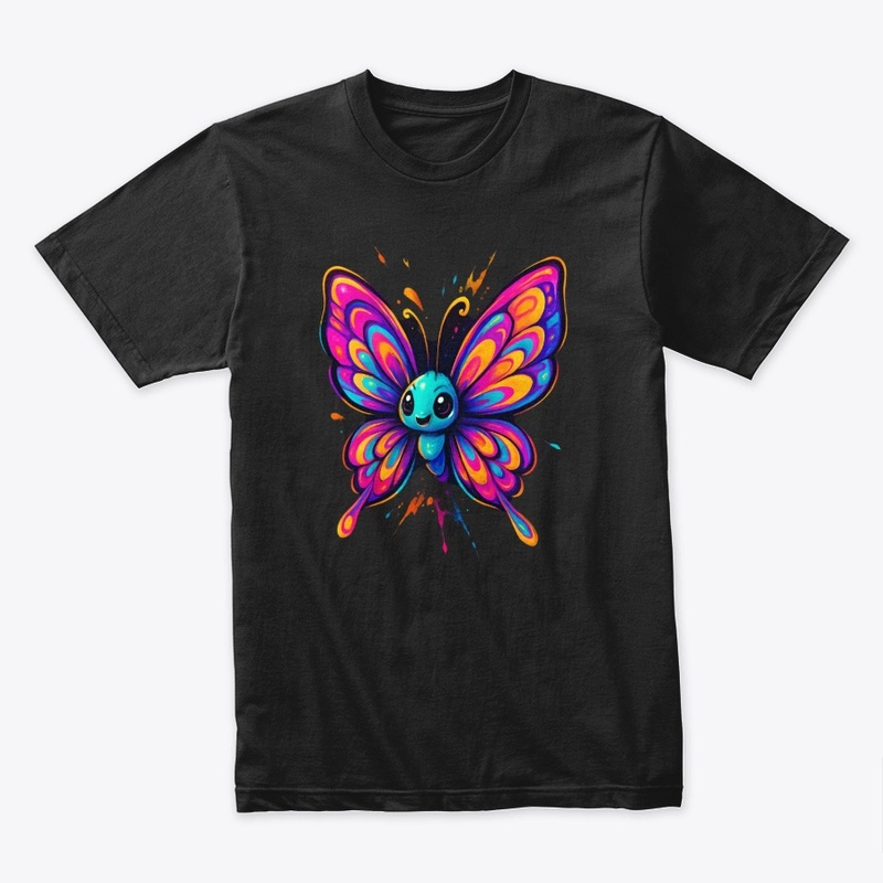 Colorful Cute Butterfly Art