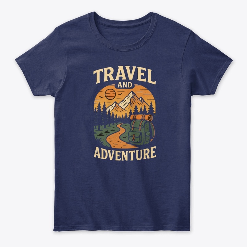 Travel and adventure t-shirt design