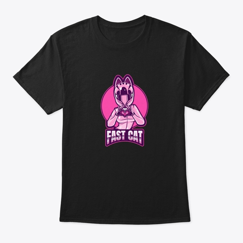 Fast Cat Gamer Girl