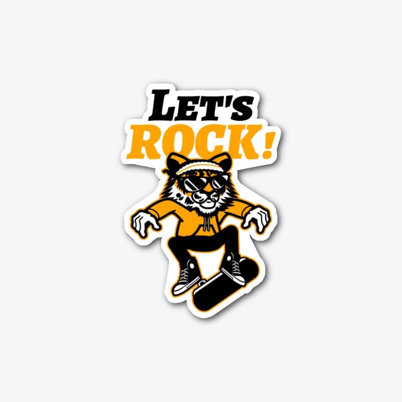 Skateboarding Let's Rock
