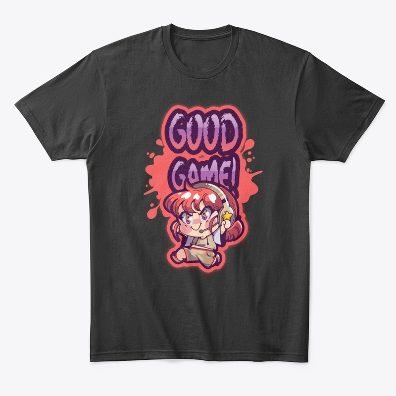 Good Game, gamer girl with headphone