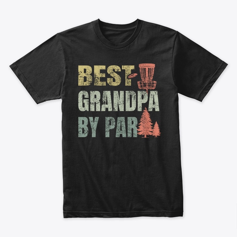 Best Grandpa By Par Disc Golf T-shirt