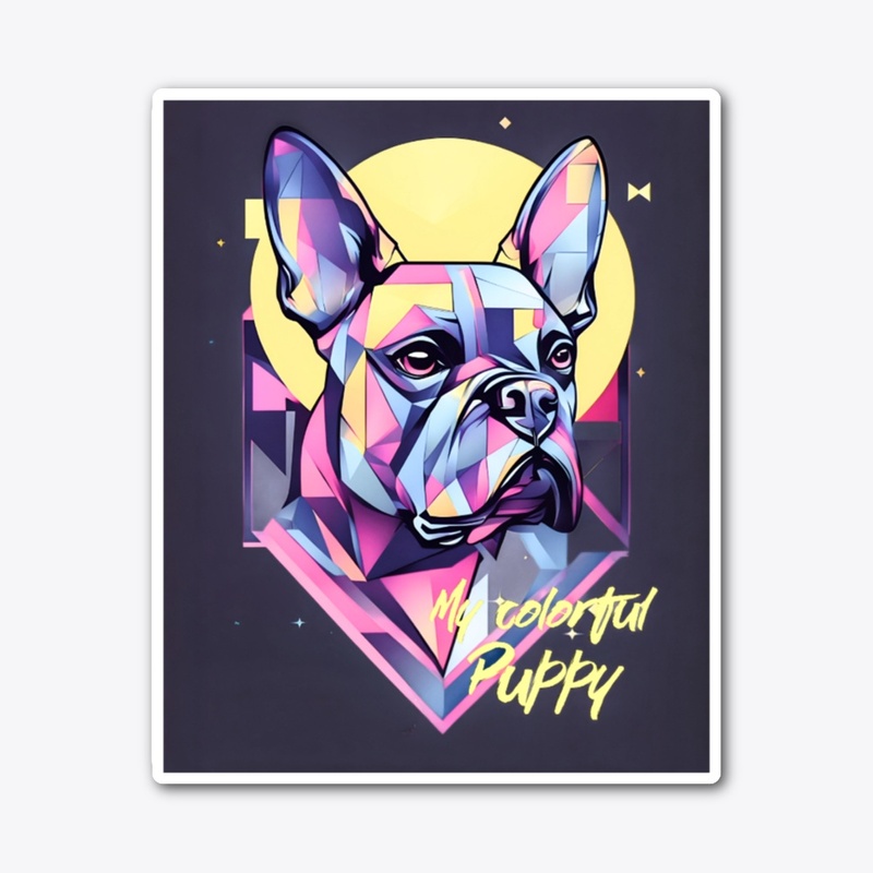 My colorful puppy
